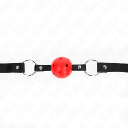 Kink - Boule Creuse Dure Rouge 4,5 Cm Gag Modele 1 63,5 X 2 Cm